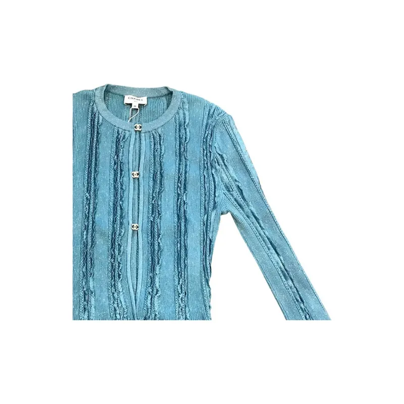CHANEL Knitwear Women's Blue-4