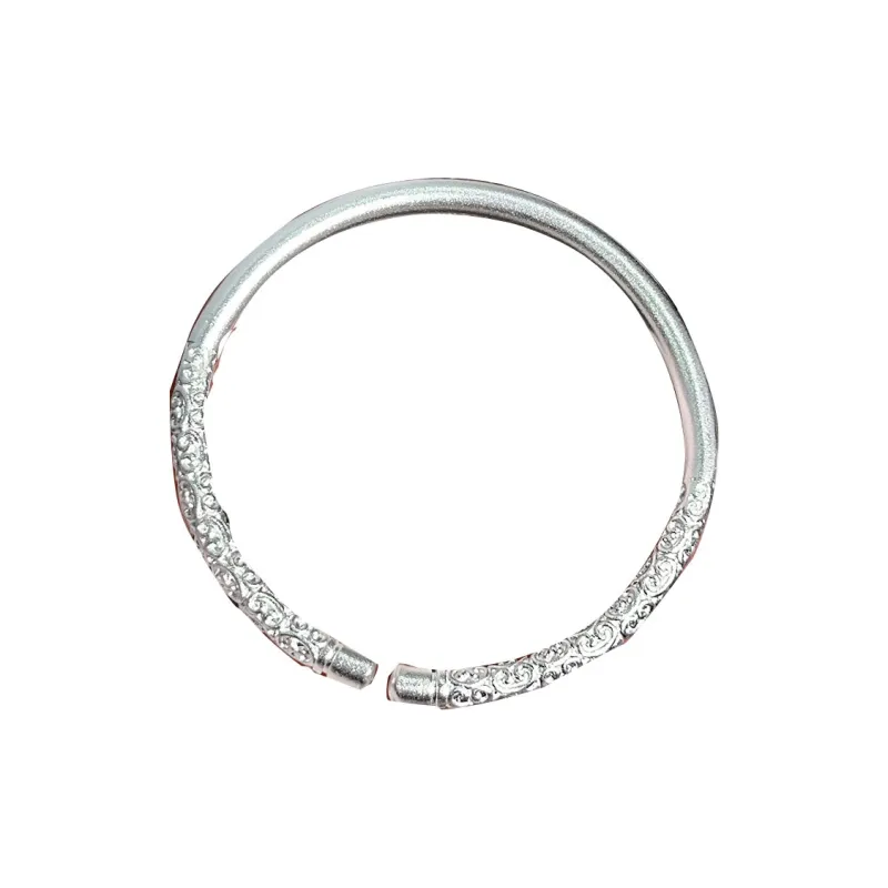 Stone Edge Poly 999 Fine Silver Sterling Silver Bracelets Unisex-0