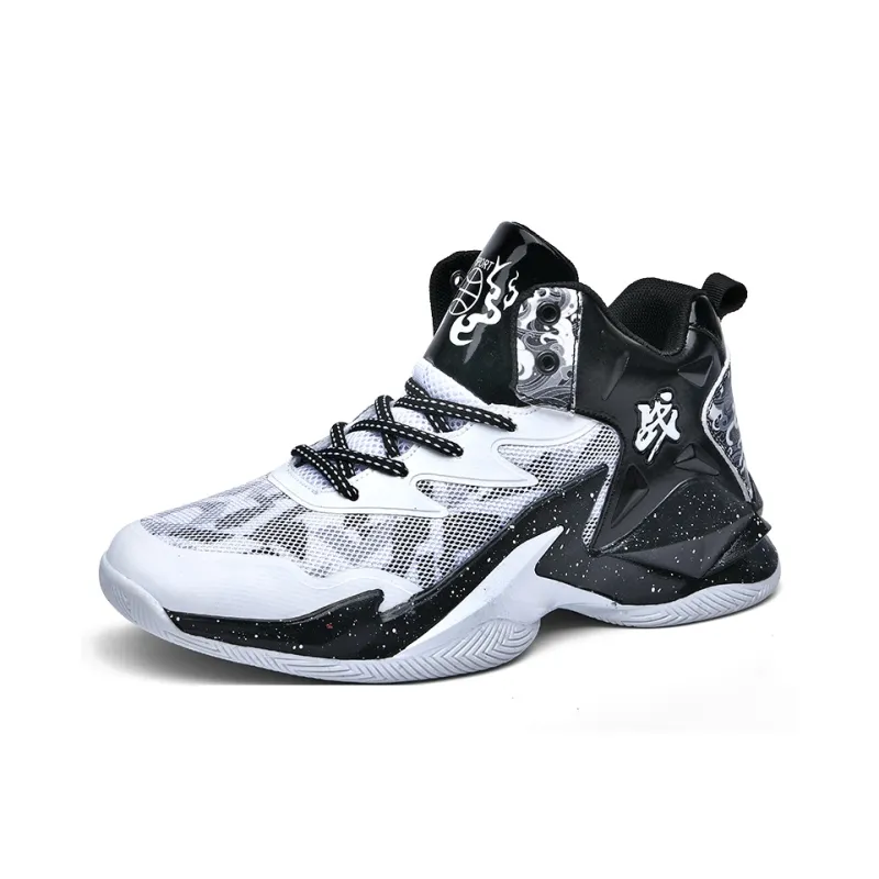 MUSHILANDI Shock Absorbers With Slip Resistant And Abrasion Resistant Properties Mid Top Basketball Shoes Unisex-1