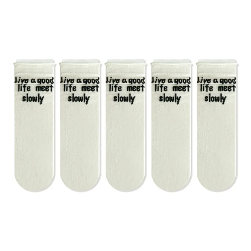 JIAZINI Mid-Calf Socks Women's 5 Pack-24
