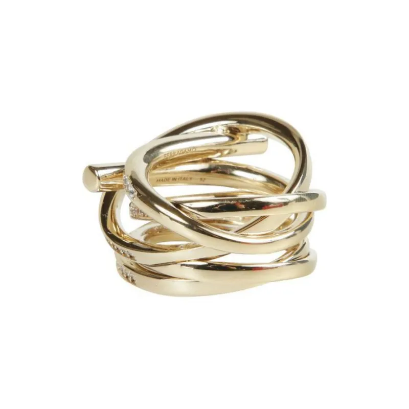 Ferragamo Gancini Crystal embellished Ring-1