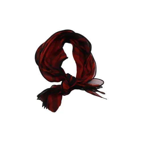 Burberry Checked Ruffled-Detail Scarf