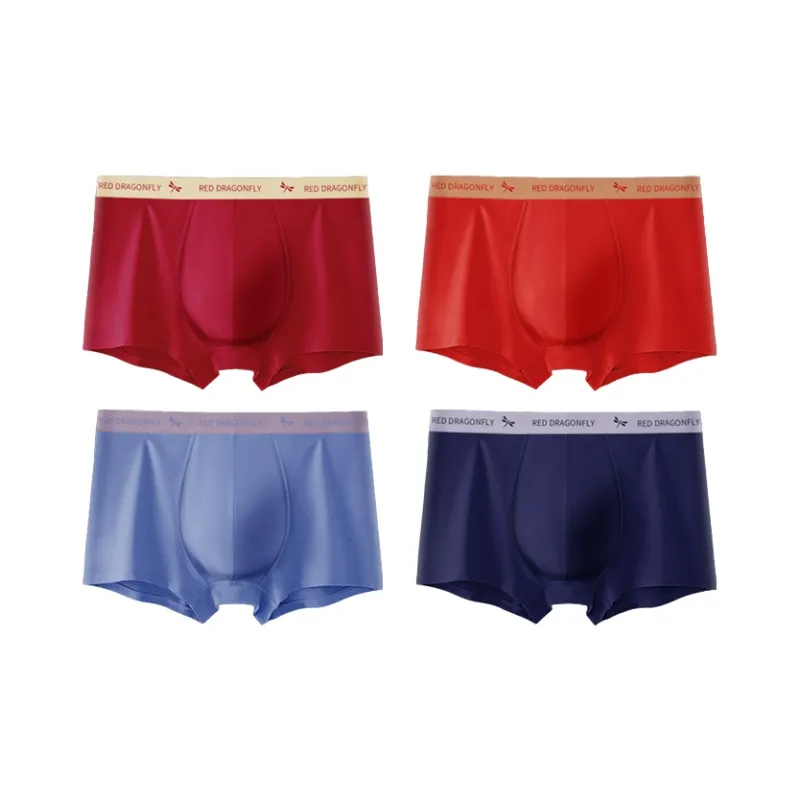 RED DRAGONFLY Cotton Panties Men's 4 Pack Gift Box Set-8