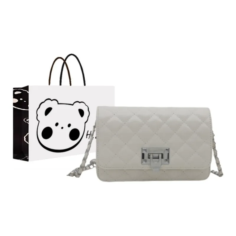 NX DOUGHNUT PU Ins Chanel Inspired Plaid Small Square Bag, Crossbody Bag, Shoulder Bag Women's Multicolor-6