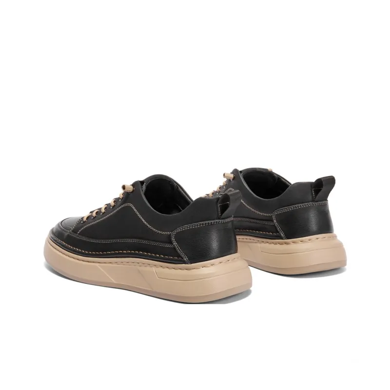 BELLE Work Boots Men Low Top Black-14