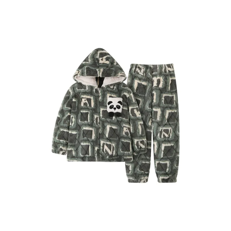 Maultiay Pajama Set Men's Dark Green-0