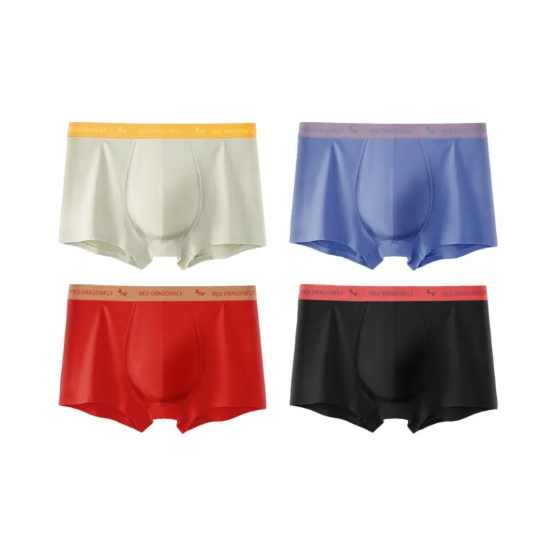 RED DRAGONFLY Cotton Panties Men's 4 Pack Gift Box Set-9