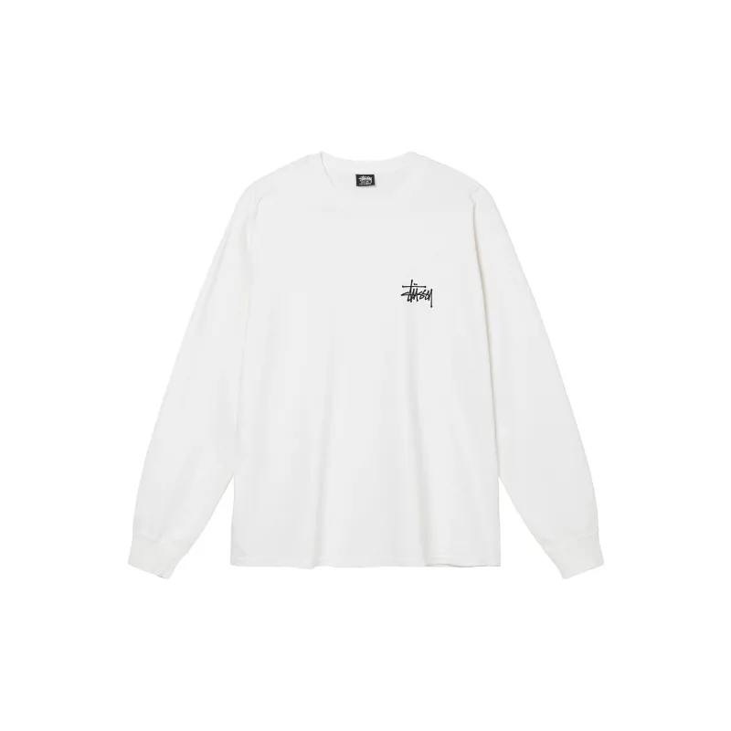 Stussy Basic Pigment Dyed Long Sleeve Tee-3