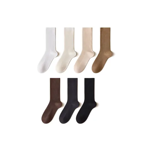 Temooues Mid Calf Socks Women's Combo Set