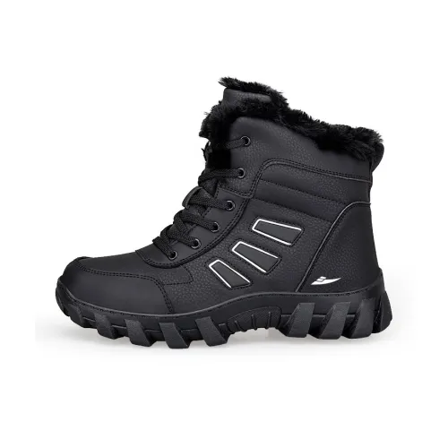 Kuding Warm Slip Resistant Snow Boots Men's