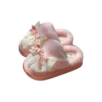 Thin Strips Home Slippers Women's, Pink