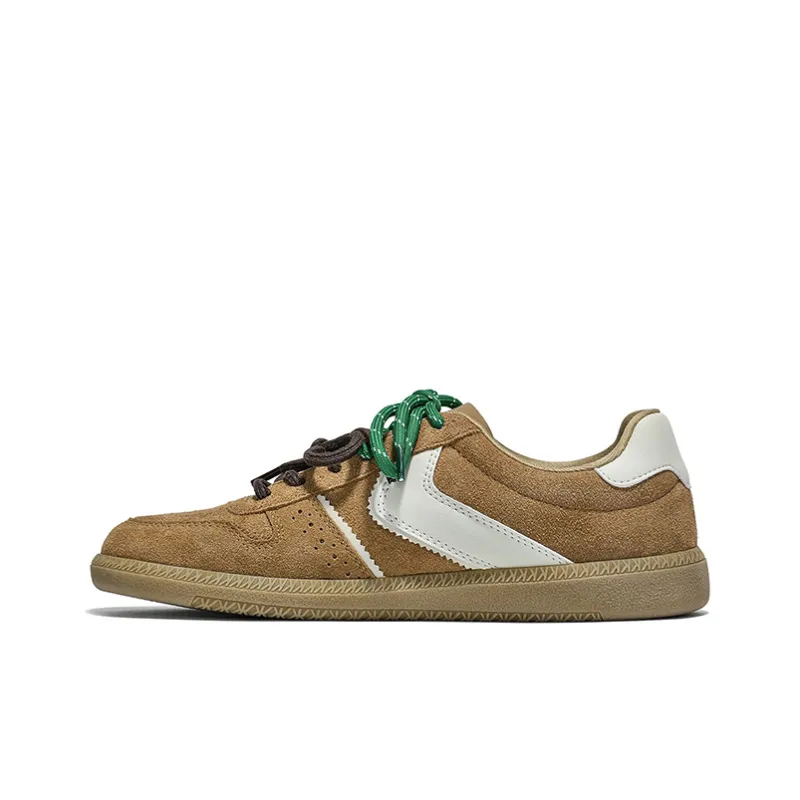 Kappa Capa Back-to-Back German Army Trainers Anti-Slip Wear-Resistant Low-Top Skateboard Shoes Unisex Chestnut-2