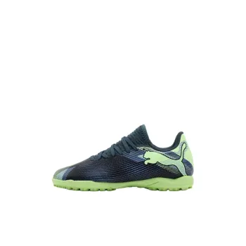 PUMA FUTURE 7 PLAY Anti Slip Wear Resistant Low Top Kids' Soccer Shoes Black Purple Green Kids'
