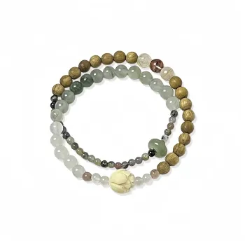 Fengyun Pavilion Sandalwood Wooden Bracelets Unisex