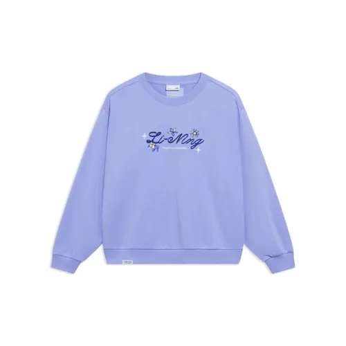 LINING Sports Life Collection Sweatshirts Women's Violet Blue