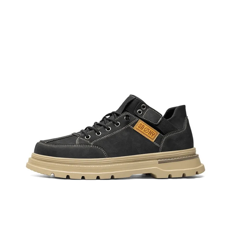 X ZONE Work Boots Men Low Top Beige-5
