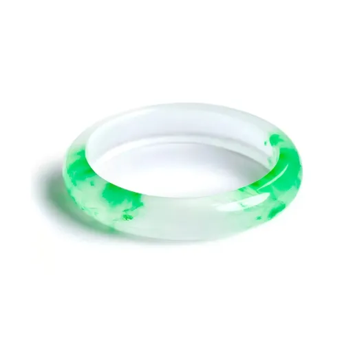 Artisan Lock Heart Jade Tianshan Jade Bangles Women's