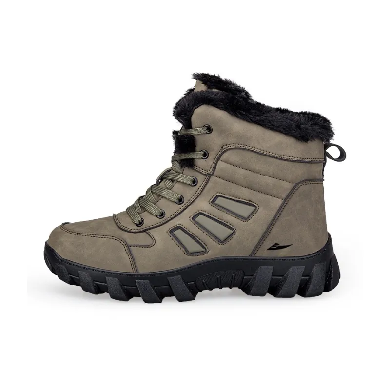 Kuding Warm Slip Resistant Snow Boots Men's-6