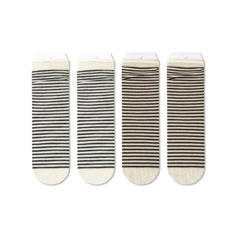 JIAZINI Mid Calf Socks Women's 4 Pack-13