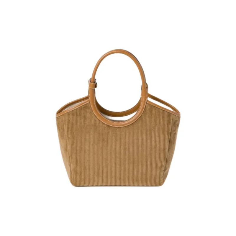 MIU MIU Fabric Shoulder Bag Crossbody Bag Handbag Women's Cinnamon-2