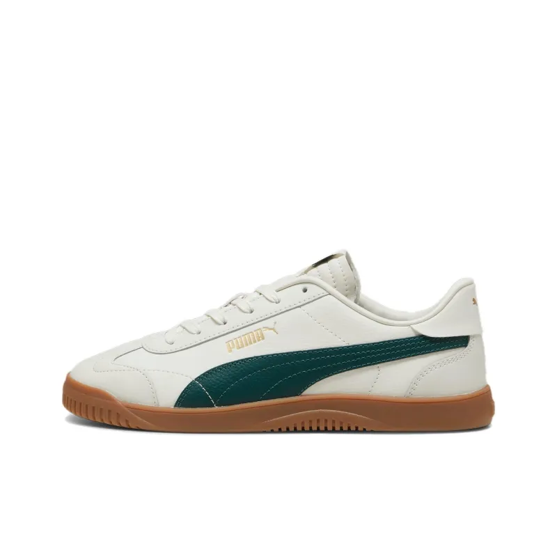 PUMA Club 5v5 Anti Slip Wear Resistant Low Top Skateboard Shoes Unisex White Gray-0