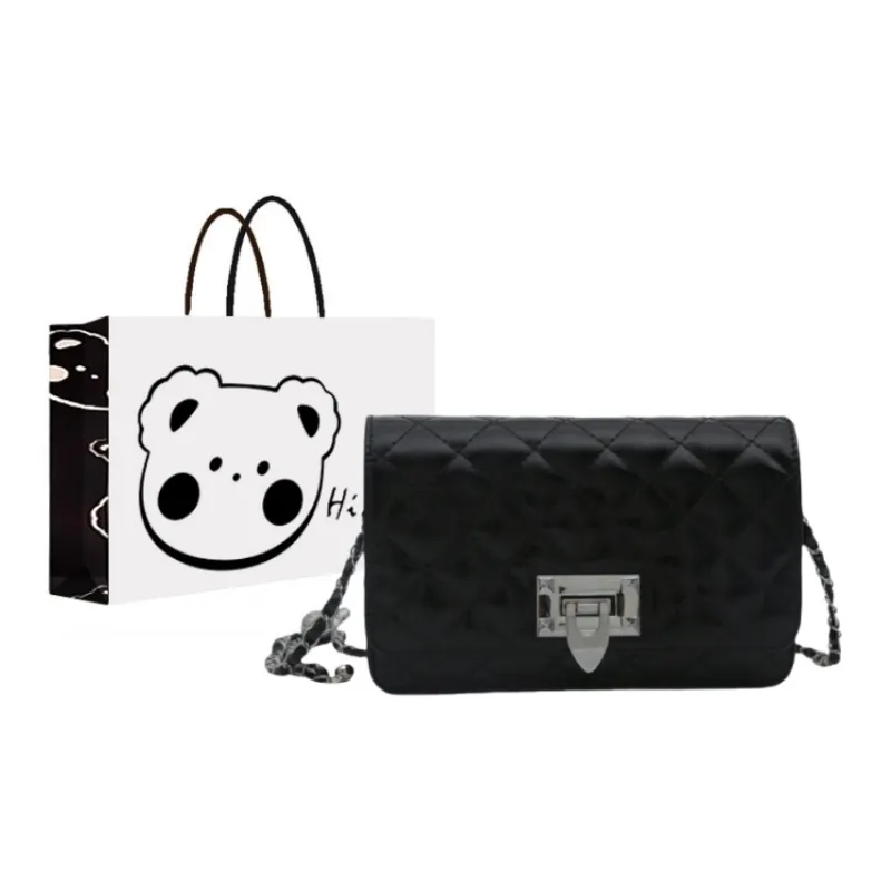 NX DOUGHNUT PU Ins Chanel Inspired Plaid Small Square Bag, Crossbody Bag, Shoulder Bag Women's Multicolor-3