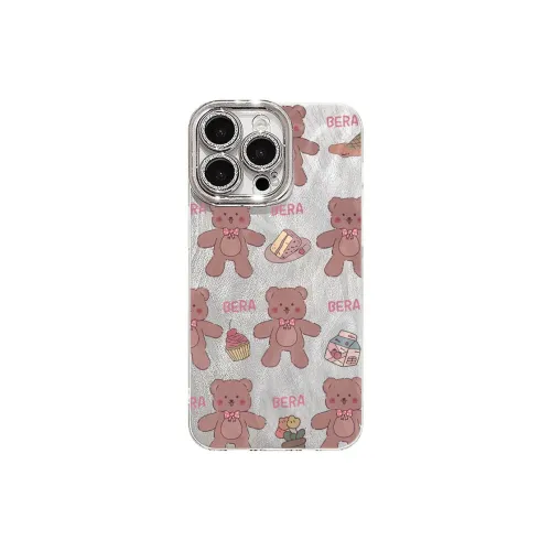 XIANGRIKE TPU Material Toy Bear Phone Case Compatible With IPhone 15/14 Plus/13/12/11/15 Pro Max/XS/XR/XS Max/8 Plus