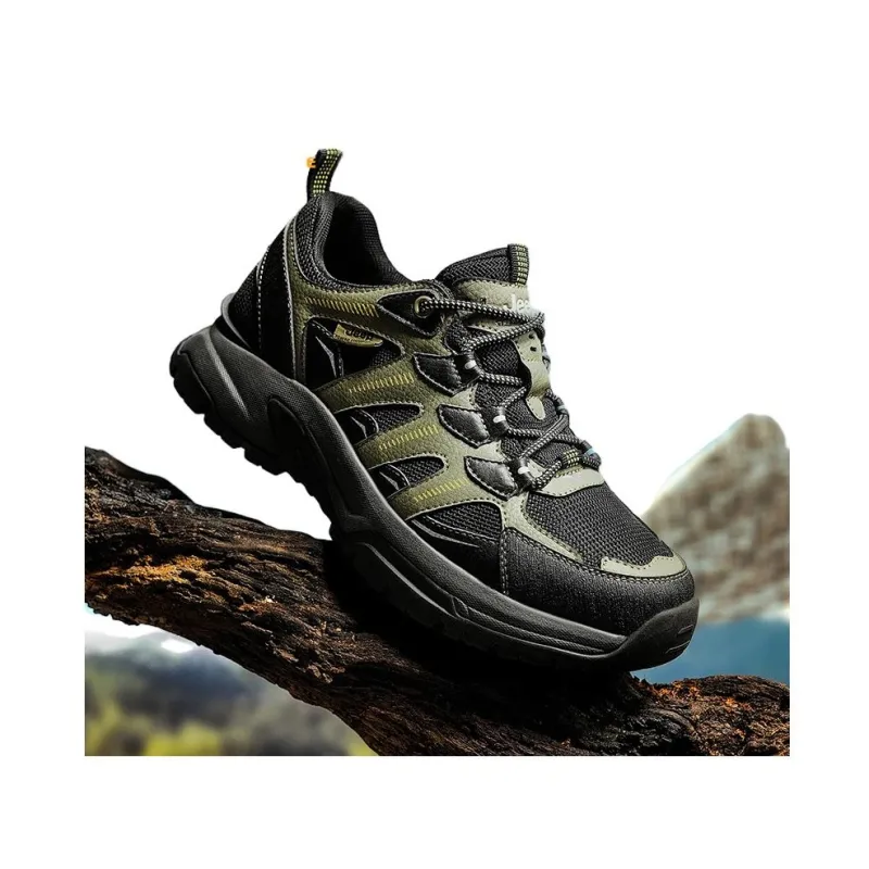 Jeep Anti Slip Wear Resistant Low Top Trekking Shoes Men's Army Green-1