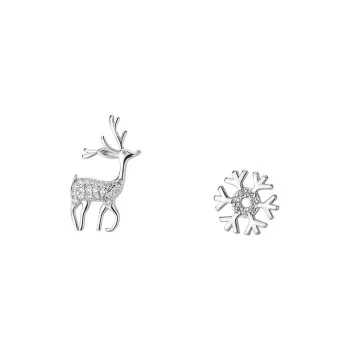 Rui Ge Mei S925 Silver Stud Earrings Women's