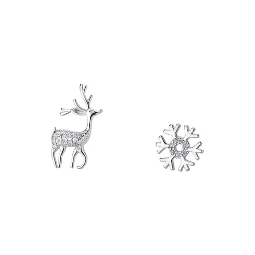 Rui Ge Mei S925 Silver Stud Earrings Women's
