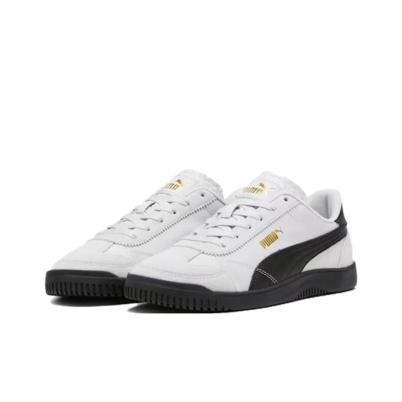 PUMA Club 5v5 Anti Slip Wear Resistant Low Top Casual Shoes Unisex White Black-2