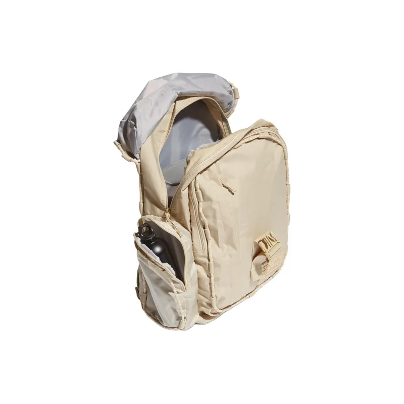 Adidas Originals Recycled Polyester Backpack Regular Unisex Grassland Brown & White & Black-3