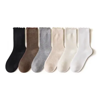 Temooues Mid Calf Socks Women's Combo Set