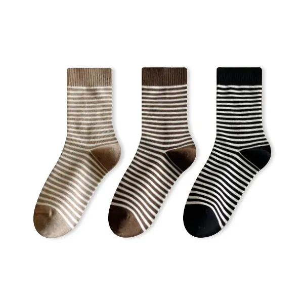 Caramella Mid Calf Socks Women's Combo Set-4