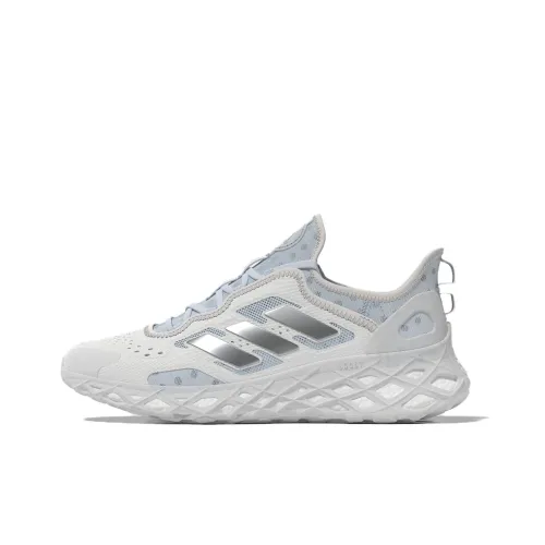 Rich Mnisi Pride x Adidas Web Boost Anti-Slip Wear-Resistant Low-Top Kids Lifestyle Shoes Gray White Teenagers