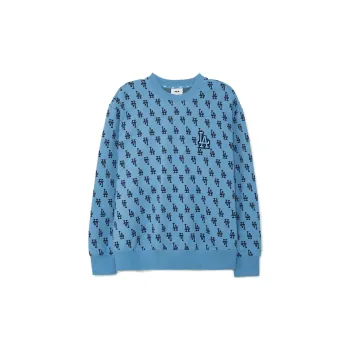 MLB MONOGRAM Series Los Angeles Dodgers Sweatshirt Unisex Dark Sky Blue