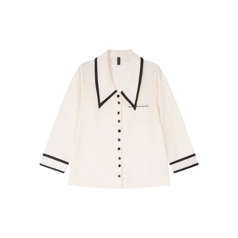 Kosrood Pajama Set Women's Cream Apricot-1