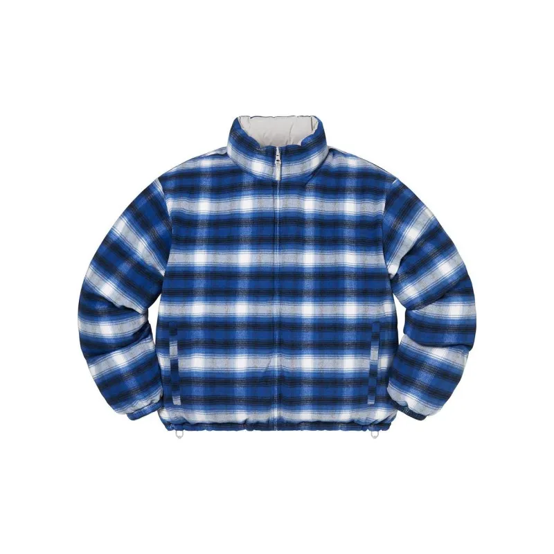 Supreme Flannel Reversible Puffer Jacket-5