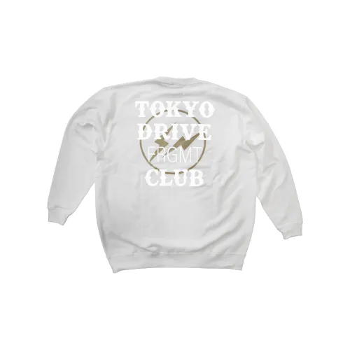 Fragment Design Tokyo Drive Car Club Collaboration Edition Sweatshirts Unisex Gray