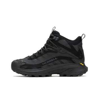 MERRELL MOAB SPEED 2 Slip Resistant Waterproof Mid Top Hiking Shoes Men's Black