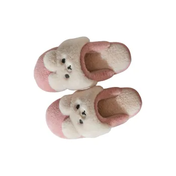 Ming Sheng Plush Home Korean Style Closed Toe Postpartum Indoor Slippers