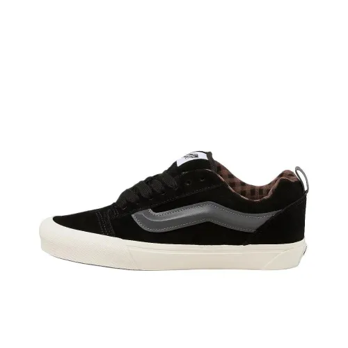 Vans Knu Skool Anti Slip Wear Resistant Low Top Skateboard Shoes Women's Black