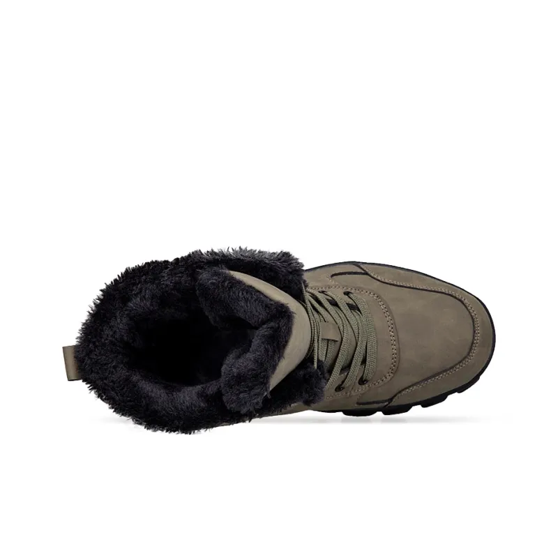 Kuding Warm Slip Resistant Snow Boots Men's-8