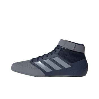 Adidas Mat Hog 2.0 Anti-Slip Wear-Resistant Mid-Top Training Shoes Men's Gray Blue