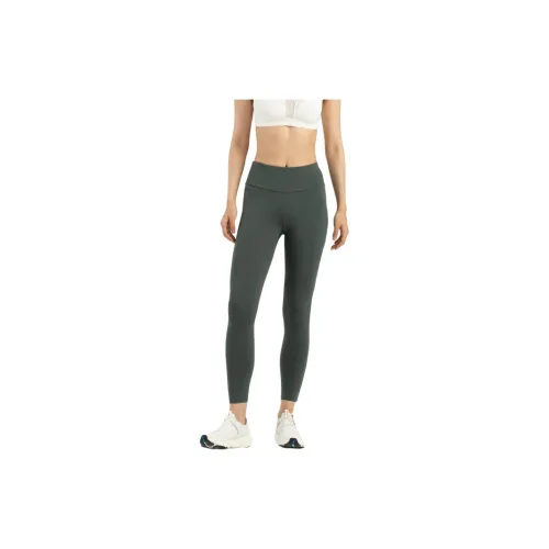 DECATHLON Kalenji Sports Pants Women's Dark Gray Green