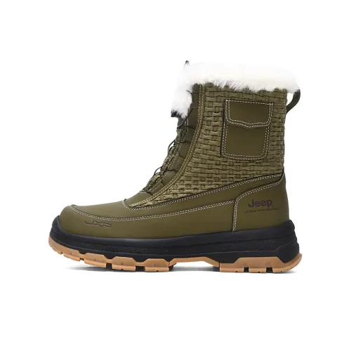 Jeep Snow Boots Unisex Army Green