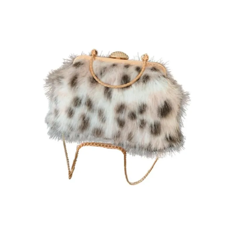 RKM Plush Shoulder Bags Handbags Regular Women's Multicolor-5