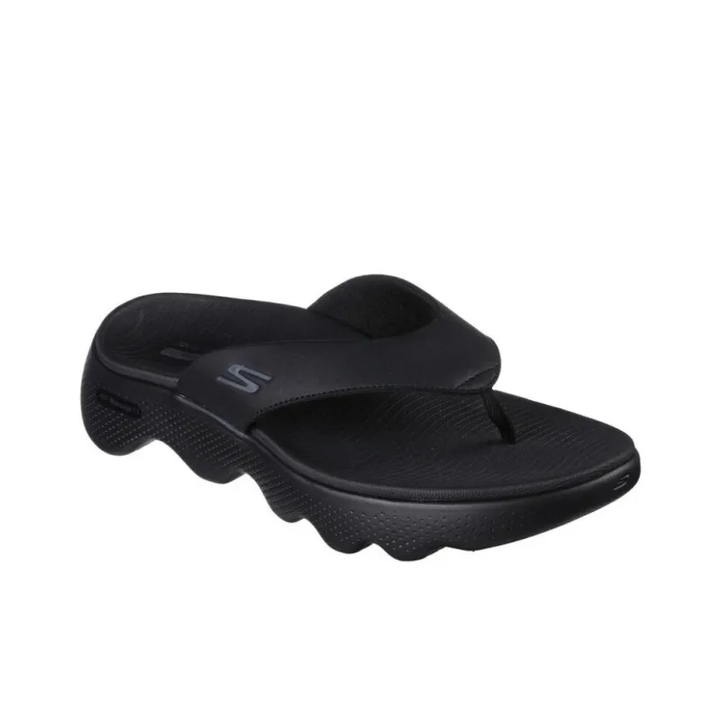 Skechers GO WALK Abrasion-Resistant Slip-Resistant Flip Flops Men's Black-1