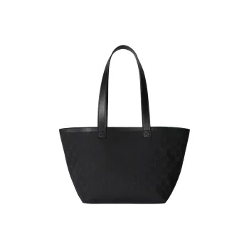 GUCCI Canvas Bag, Tote Bag, Shopping Bag, Shoulder Bag, Handbag Small Size Women's Black
