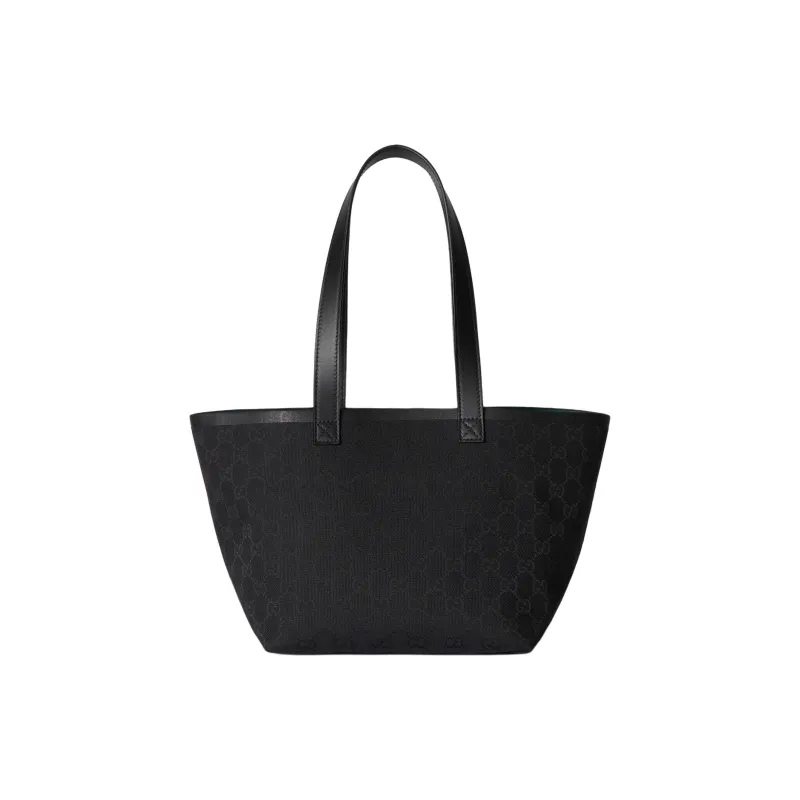 GUCCI Canvas Bag, Tote Bag, Shopping Bag, Shoulder Bag, Handbag Small Size Women's Black-0